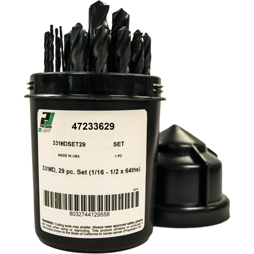 Heavy-Duty Drill Bit Set , 29 Pieces, High Speed Steel Distribution Jean Lapalme