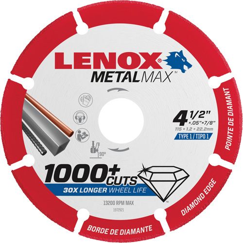 Lames de scie circulaire Metalmax, 4-1/2", Pour M&eacute;tal/Non ferreux Distribution Jean Lapalme