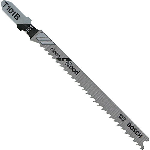 Wood Cutting Jigsaw Blade, High-Carbon Steel, T-Shank, 4" L, 10 TPI Distribution Jean Lapalme