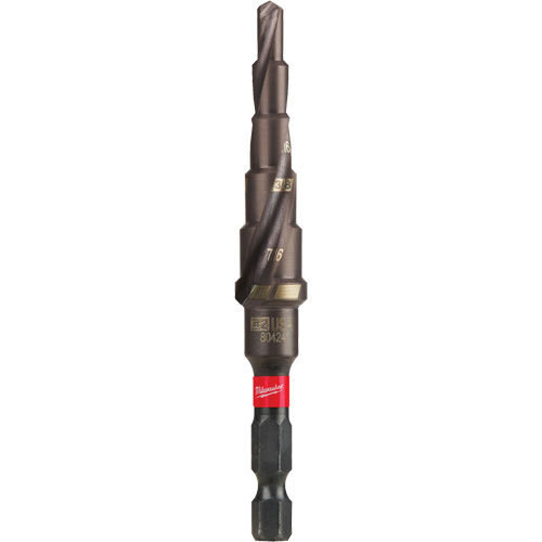 #2 Shockwave Impact Duty Step Drill Bit, 3/16" - 1/2" , 1/16" Increments, Titanium Distribution Jean Lapalme