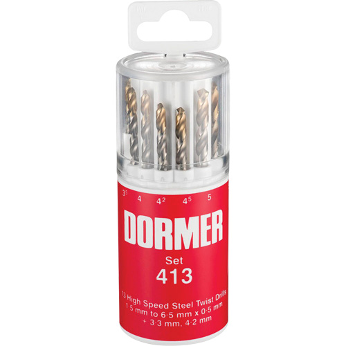 Jobber Drill Bit Set, 13 Pieces, High Speed Steel Distribution Jean Lapalme