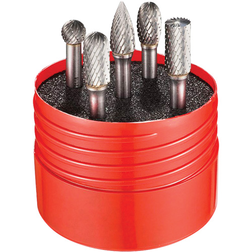 Double Cut Rotary Burr Set, 5 Pieces Distribution Jean Lapalme