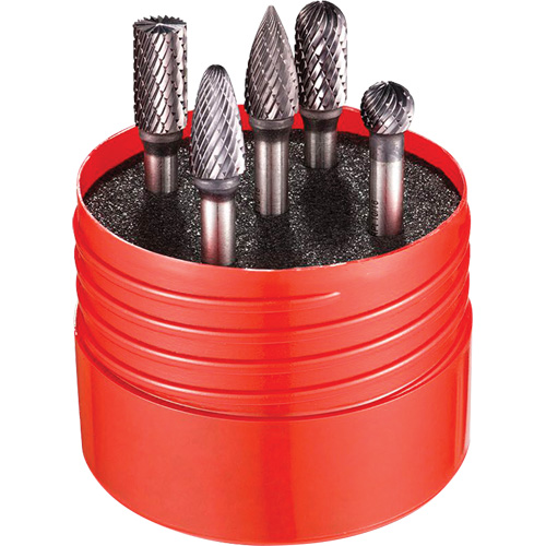 Double Cut Rotary Burr Set, 5 Pieces Distribution Jean Lapalme