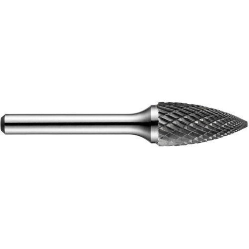 Pointed Tree Rotary Burr, SG-50DC, 1/2" Dia., 1/4" Shank, 1" Depth of Cut Distribution Jean Lapalme