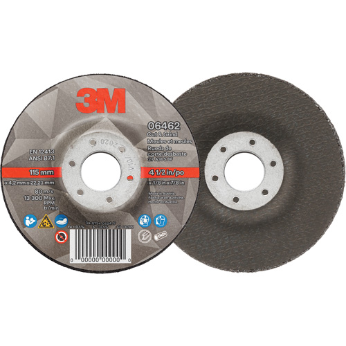 Cut & Grind Wheel, 4-1/2" x 1/8", 7/8" Arbor, Type 27, Ceramic Distribution Jean Lapalme