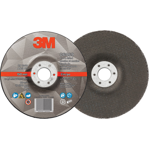 Cut & Grind Wheel, 6" x 1/8", 7/8" Arbor, Type 27, Ceramic Distribution Jean Lapalme