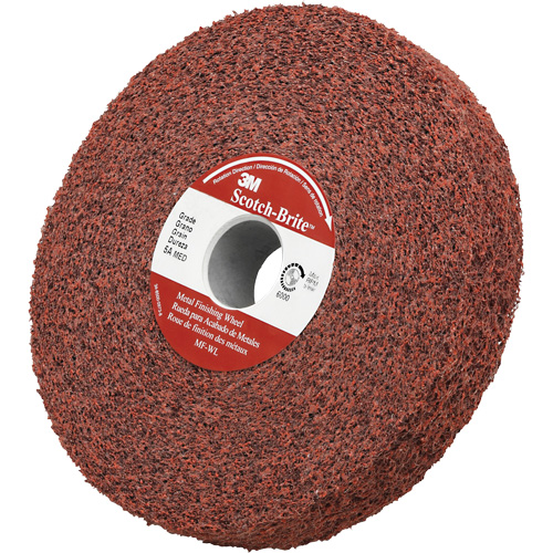 Meule de finition &agrave; structure non tiss&eacute;e pour m&eacute;tal Scotch-Brite Distribution Jean Lapalme