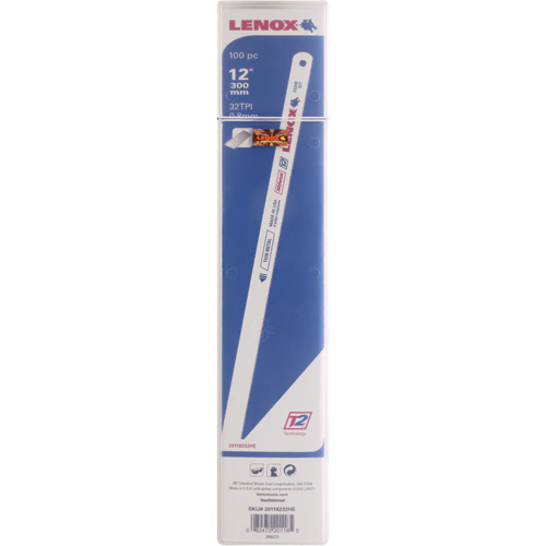 Lames pour scie &agrave; m&eacute;taux, Bim&eacute;tal, 12" lo, 32 dents par pouce Distribution Jean Lapalme