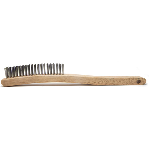 Brosse de nettoyage, Acier inoxydable, 4 x 19 rangs de fils, Longueur 13-11/16" Distribution Jean Lapalme