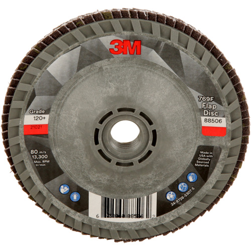 769F Quick Change Flap Disc, 4-1/2" x 5/8"-11, Type 29, 120+ Grit, Ceramic Distribution Jean Lapalme