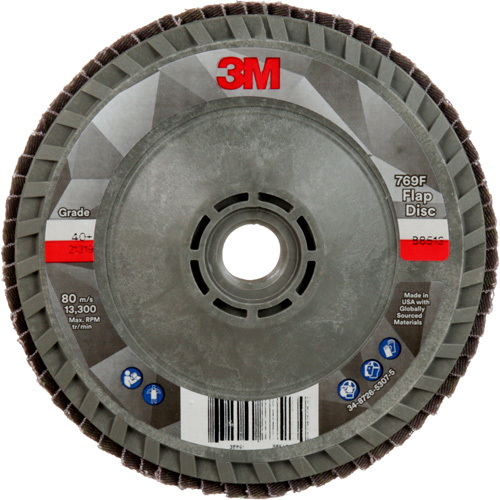 Disque &agrave; lamelles &agrave; changement rapide 769F, 4-1/2" x 5/8"-11, Type 29, Grain 40+, C&eacute;ramique Distribution Jean Lapalme