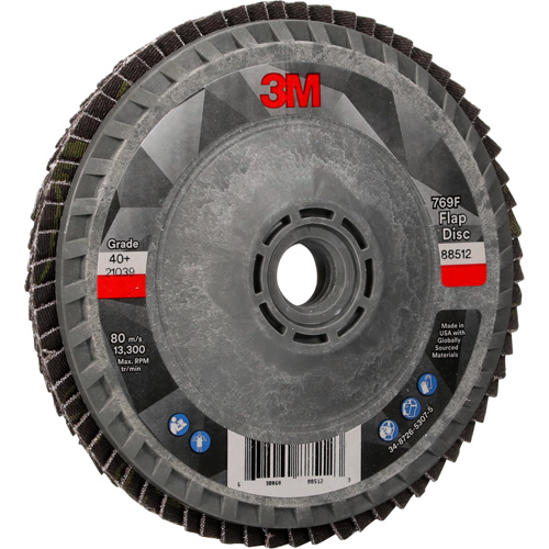 769F Quick Change Flap Disc, 4-1/2" x 5/8"-11, Type 27, 40+ Grit, Ceramic Distribution Jean Lapalme