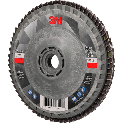 769F Quick Change Flap Disc, 4-1/2" x 5/8"-11, Type 27, 40+ Grit, Ceramic Distribution Jean Lapalme