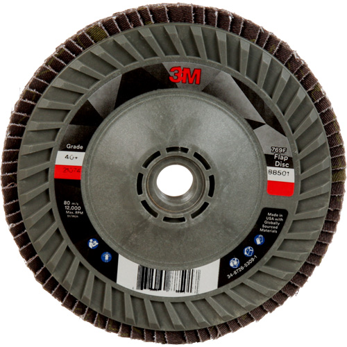 Disque &agrave; lamelles &agrave; changement rapide 769F, 5" x 5/8"-11, Type 29, Grain 40+, C&eacute;ramique Distribution Jean Lapalme