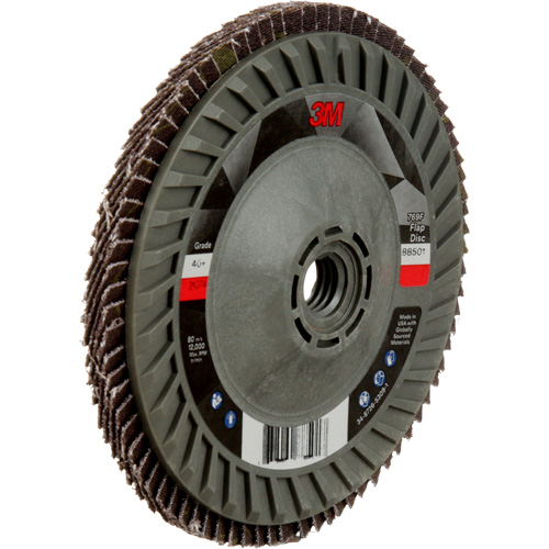 Disque &agrave; lamelles &agrave; changement rapide 769F, 5" x 5/8"-11, Type 29, Grain 40+, C&eacute;ramique Distribution Jean Lapalme
