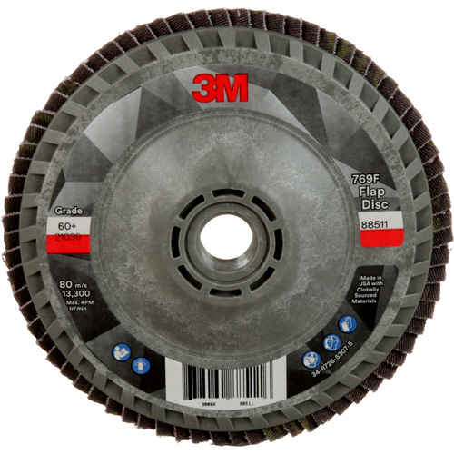769F Quick Change Flap Disc, 4-1/2" x 5/8"-11, Type 27, 60+ Grit, Ceramic Distribution Jean Lapalme