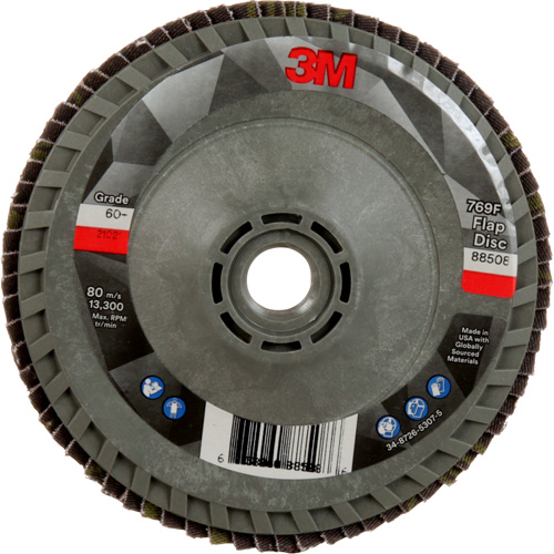Disque &agrave; lamelles &agrave; changement rapide 769F, 4-1/2" x 5/8"-11, Type 29, Grain 60+, C&eacute;ramique Distribution Jean Lapalme