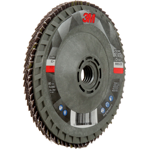 Disque &agrave; lamelles &agrave; changement rapide 769F, 4-1/2" x 5/8"-11, Type 29, Grain 60+, C&eacute;ramique Distribution Jean Lapalme