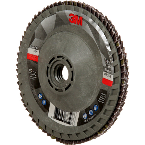 Disque &agrave; lamelles &agrave; changement rapide 769F, 4-1/2" x 5/8"-11, Type 29, Grain 60+, C&eacute;ramique Distribution Jean Lapalme