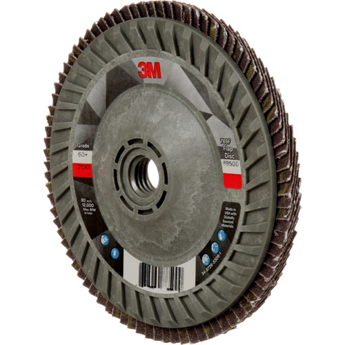 Disque &agrave; lamelles &agrave; changement rapide 769F, 5" x 5/8"-11, Type 29, Grain 60+, C&eacute;ramique Distribution Jean Lapalme