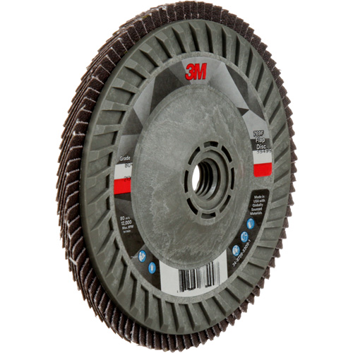 Disque &agrave; lamelles &agrave; changement rapide 769F, 5" x 5/8"-11, Type 29, Grain 80+, C&eacute;ramique Distribution Jean Lapalme