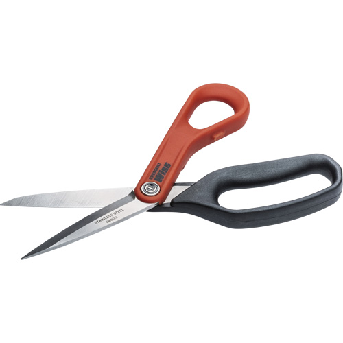 Cisaille tout usage en acier inoxydable pour ouvrier professionnel, 8-1/2", Poign&eacute;e Anneaux Distribution Jean Lapalme
