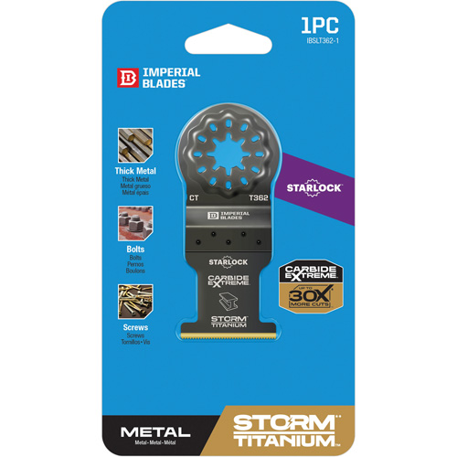 Lame en titane pour le m&eacute;tal Carbide Extreme Storm Starlock Distribution Jean Lapalme
