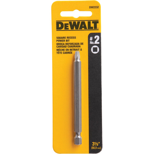 Power Bit, Square, #2 Tip, 3-1/2" Drive Size, 3-3/5" Length Distribution Jean Lapalme