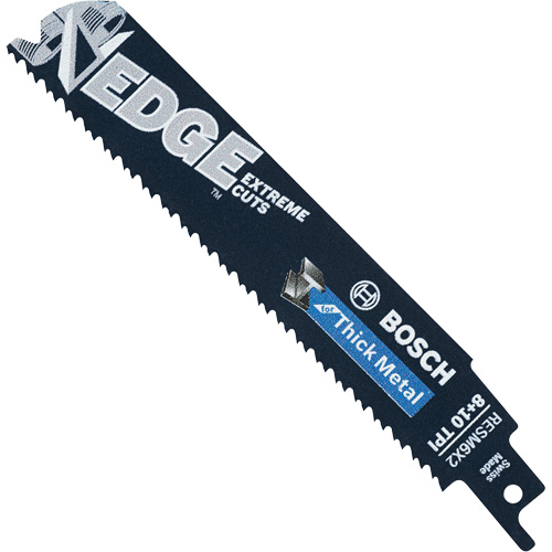 Edge Reciprocating Saw Blades, Bi-Metal, 8/10 TPI, 6" L Distribution Jean Lapalme