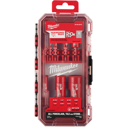 Diamond Max Hole Saw Bit Set, 8 Pieces Distribution Jean Lapalme
