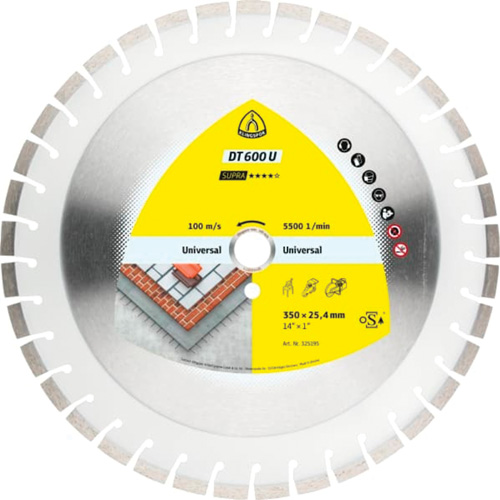 DT 600 U Supra Large Diamond Cutting Blades Distribution Jean Lapalme