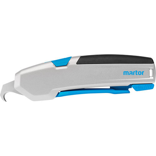 Secupro 625 Retractable Safety Knife with Hook Blade, 16 mm, Heavy-Duty, Aluminum Handle Distribution Jean Lapalme