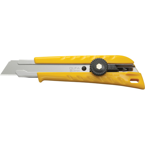 Ratchet Lock Utility Knife with Solid Blade, 18 mm, Stainless Steel Blade Distribution Jean Lapalme