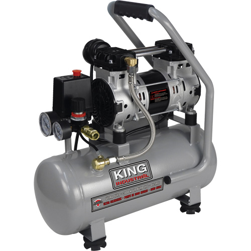 Ultra-Quiet Oil-Free Air Compressor, Gas, 3 gal., 135 PSI Distribution Jean Lapalme