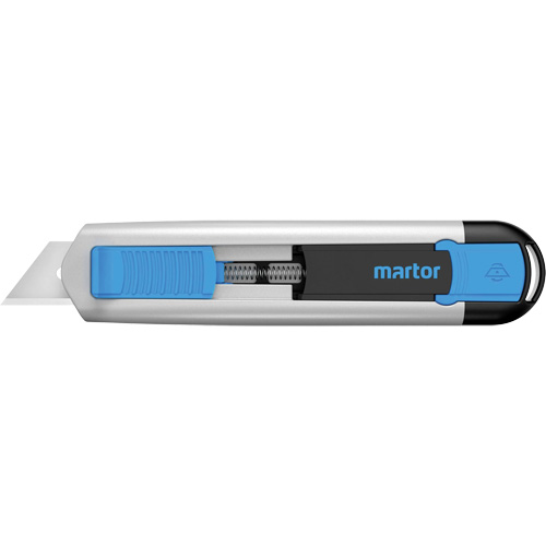 Couteau r&eacute;tractable SECUNORM 525 avec lame trap&eacute;zoidale no 99, 21 mm, Robuste, Prise en Aluminium Distribution Jean Lapalme