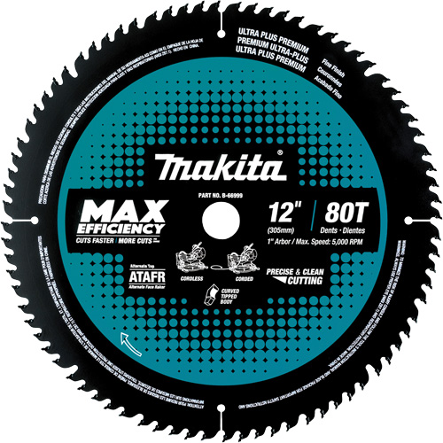 Carbide-Tipped Max Efficiency Miter Saw Blade, 12", 100 Teeth, Wood Use Distribution Jean Lapalme