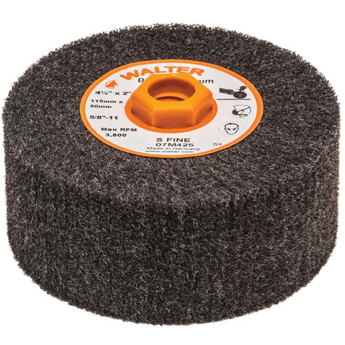 Blendex Surface Conditioning Drum, 4-1/2" Dia. x 2" W, 5/8"-11 Arbor, Super Fine Grit Distribution Jean Lapalme