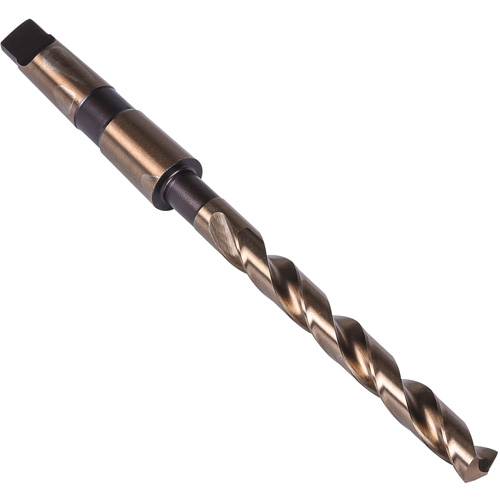 Foret &agrave; queue conique robuste, 9/16", Acier rapide au cobalt, Cannelure 4-7/8", Pointe de 135° Distribution Jean Lapalme