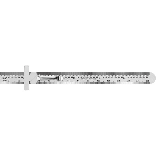 R&egrave;gle flexible de pr&eacute;cision &eacute;conomique, 6" lo, Acier Distribution Jean Lapalme