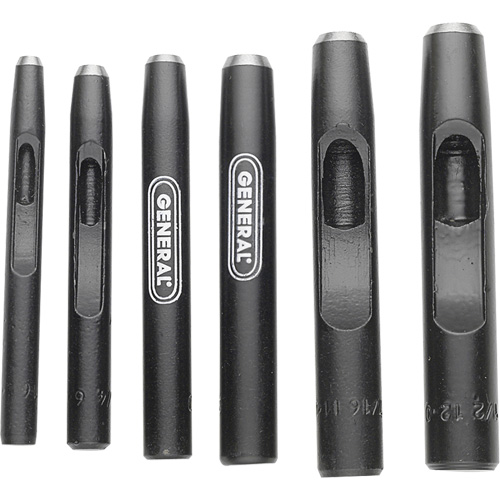Jeu de poinçons creux en acier, 6 morcea Distribution Jean Lapalme