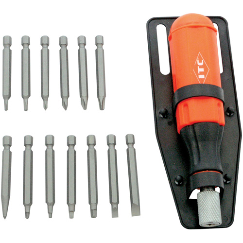 15-Piece Multi-Bit Screwdriver Set, Plastic Handle Distribution Jean Lapalme