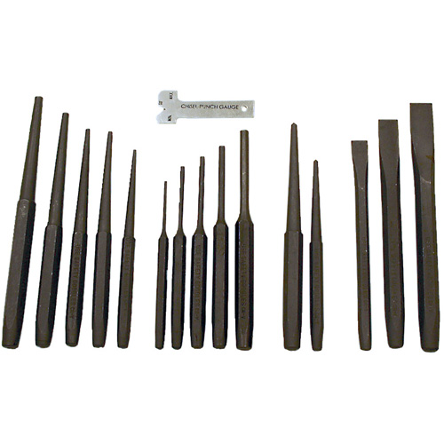 Ensemble de poinçon et ciseau, 16 morcea Distribution Jean Lapalme