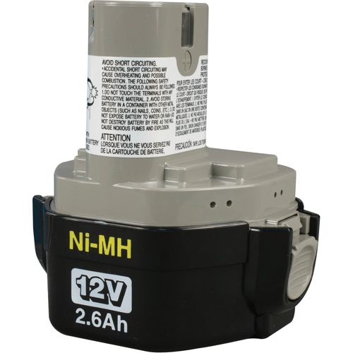 Pod-Style Battery, Ni-MH, 12 V, 2.6 A Distribution Jean Lapalme
