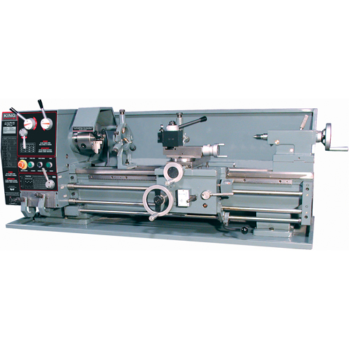Gearhead Metal Lathe with Taper Attachment & Stand, 65" L x 28" W x 28" H Distribution Jean Lapalme