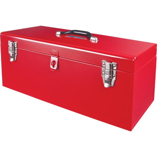 Coffre &agrave; outils portatif ATB100 avec plateau en m&eacute;tal pour outils, 8-3/4" P x 21" la x 9" h, Rouge Distribution Jean Lapalme