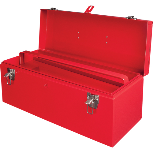 Coffre &agrave; outils portatif ATB100 avec plateau en m&eacute;tal pour outils, 8-3/4" P x 21" la x 9" h, Rouge Distribution Jean Lapalme