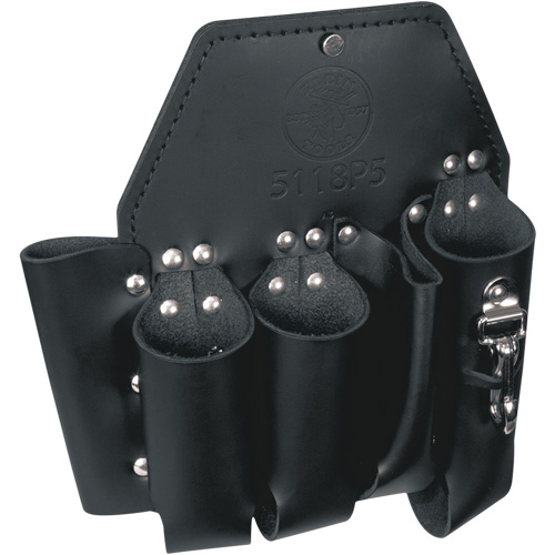 Tool Pouch, Multiple Tool Holder, Leather, 5 Pockets Distribution Jean Lapalme