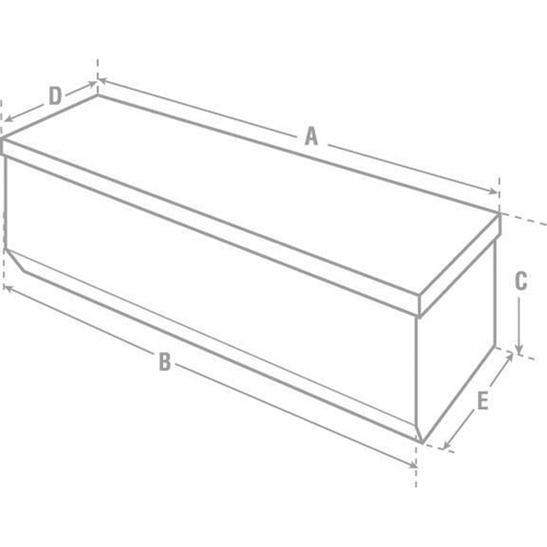 Heavy-Duty Truck Chest, 20-1/4" x 58-1/2" x 19", Steel, Beige/Black/Blue/Brown/Green/Grey/Orange/Red/Silver/Tan/Yellow Distribution Jean Lapalme