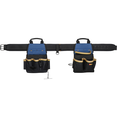 Combin&eacute;s de ceinture &agrave; outils &agrave; 20 pochettes, Polyester, Noir Distribution Jean Lapalme