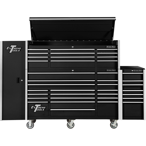 RX Series Side Cabinet, 3 Drawers, 19" W x 25" D x 61" H, Black Distribution Jean Lapalme